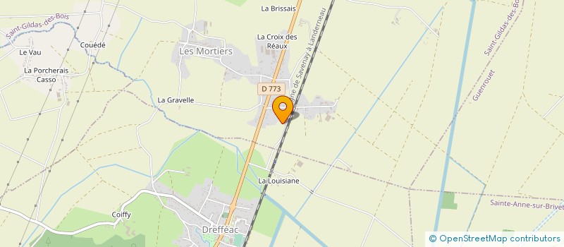 localisation de l'entreprise MONSIEUR DIMITRI DAL MAGRO  SAINT-GILDAS-DES-BOIS