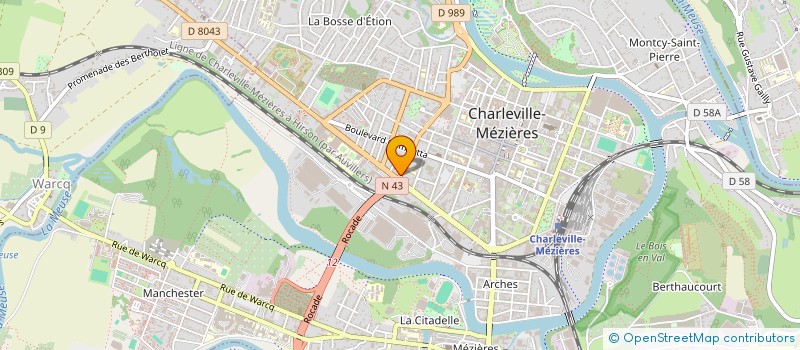 localisation de l'entreprise MONSIEUR DIMITRI DARDENNE à CHARLEVILLE-MEZIERES