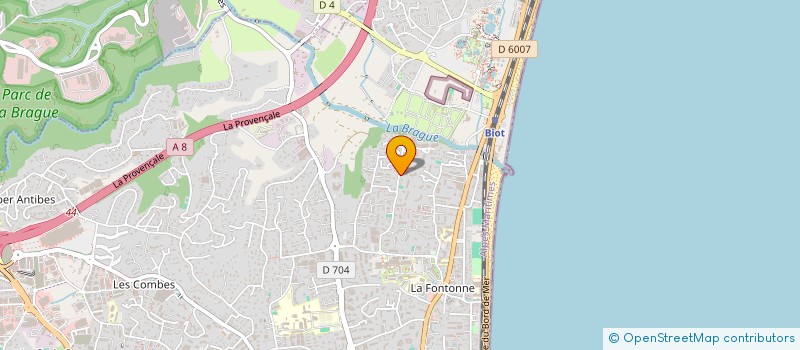 localisation de l'entreprise MONSIEUR DIMITRI DAVID  ANTIBES