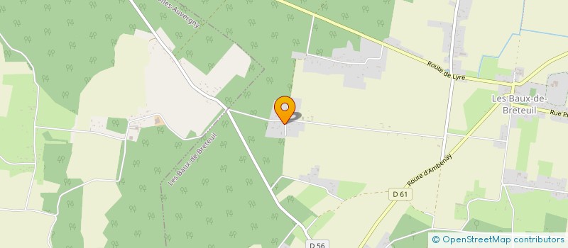 localisation de l'entreprise MONSIEUR DIMITRI DE OLIVEIRA LAMAS  LES BAUX-DE-BRETEUIL