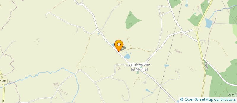 localisation de l'entreprise MONSIEUR DIMITRI DEBOISE  SAINT-AUBIN-LE-MONIAL