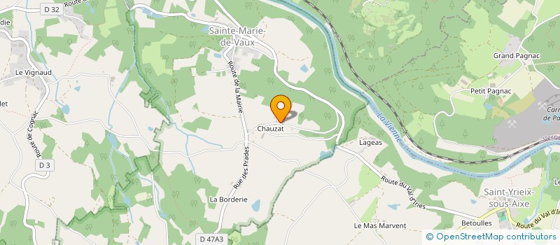 localisation de l'entreprise MONSIEUR DIMITRI DEBORD  SAINTE-MARIE-DE-VAUX