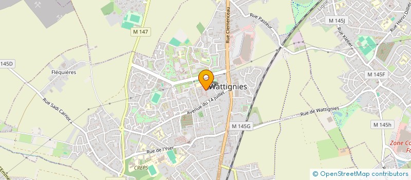 localisation de l'entreprise MONSIEUR DIMITRI DEFO  WATTIGNIES