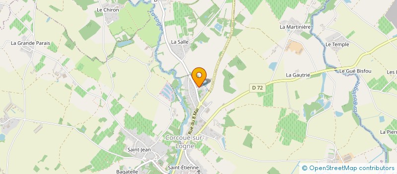 localisation de l'entreprise MONSIEUR DIMITRI DELORME  CORCOUE-SUR-LOGNE