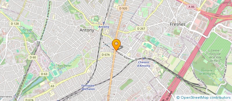 localisation de l'entreprise MONSIEUR DIMITRI DELPLACE à ANTONY