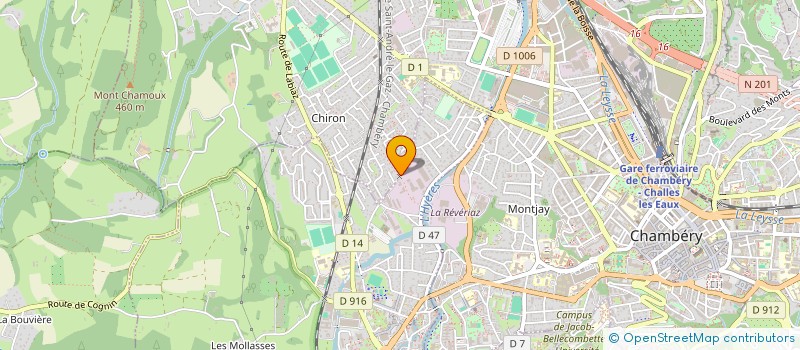 localisation de l'entreprise MONSIEUR DIMITRI DEMAGNY  CHAMBERY