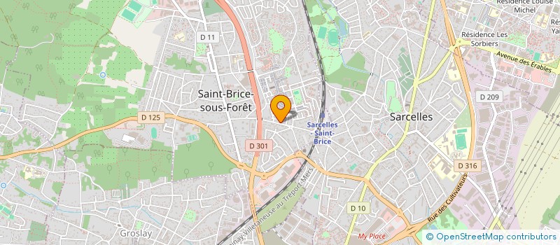 localisation de l'entreprise MONSIEUR DIMITRI DESUZINGE  SAINT-BRICE-SOUS-FORET