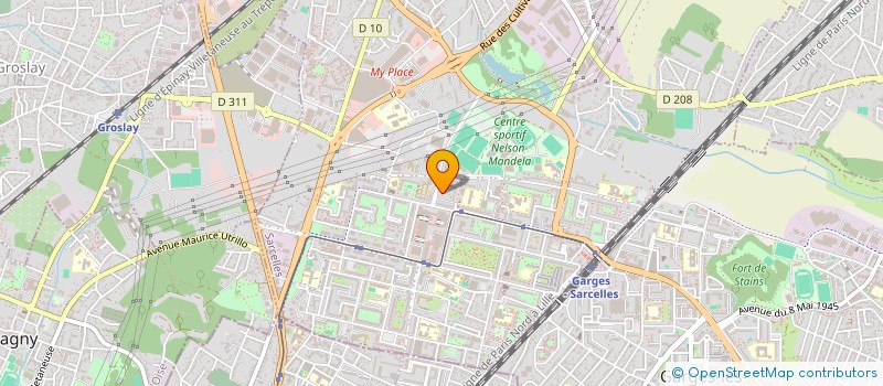 localisation de l'entreprise MONSIEUR DIMITRI DOMESOR  SARCELLES