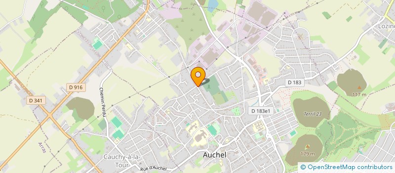 localisation de l'entreprise MONSIEUR DIMITRI DOURNEL  AUCHEL