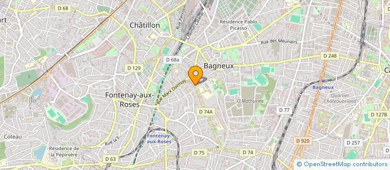 localisation de l'entreprise MONSIEUR DIMITRI DURAND à BAGNEUX