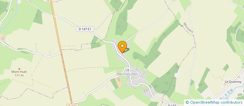 localisation de l'entreprise MONSIEUR DIMITRI DURANT  BERNIEULLES