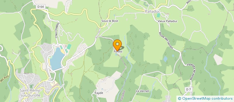 localisation de l'entreprise MONSIEUR DIMITRI DUZELIER  PALLADUC