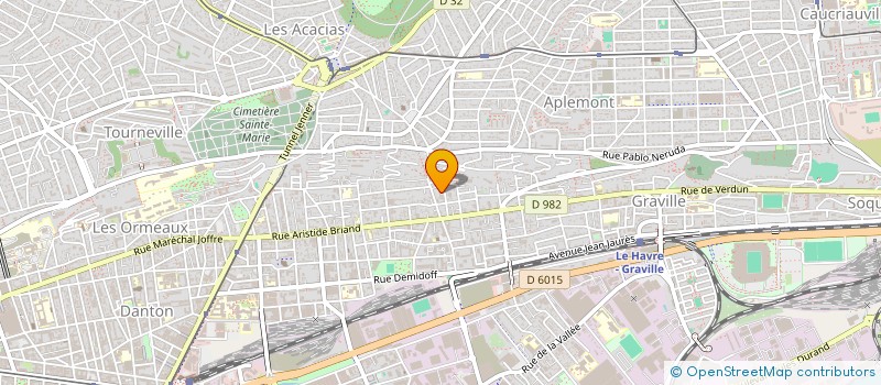 localisation de l'entreprise MONSIEUR DIMITRI EMELIANOV  LE HAVRE