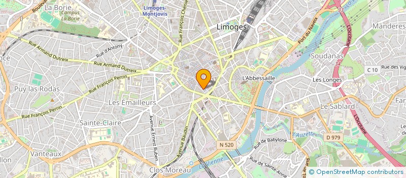 localisation de l'entreprise MONSIEUR DIMITRI FARGEAS à LIMOGES