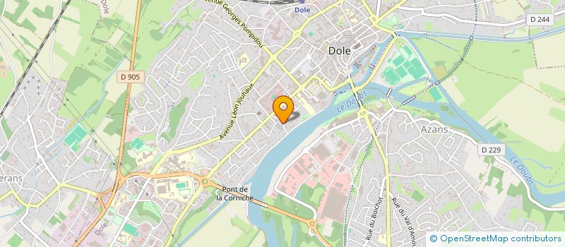 localisation de l'entreprise MONSIEUR DIMITRI FEVRE à DOLE