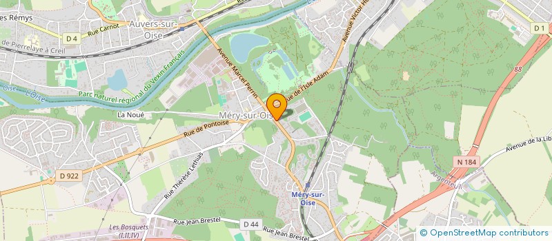 localisation de l'entreprise MONSIEUR DIMITRI FILIPCZAK  MERY-SUR-OISE