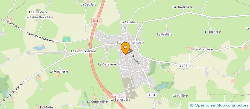 localisation de l'entreprise MONSIEUR DIMITRI FLEURY  LA BACONNIERE