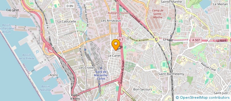 localisation de l'entreprise MONSIEUR DIMITRI FRANCK BASA à MARSEILLE