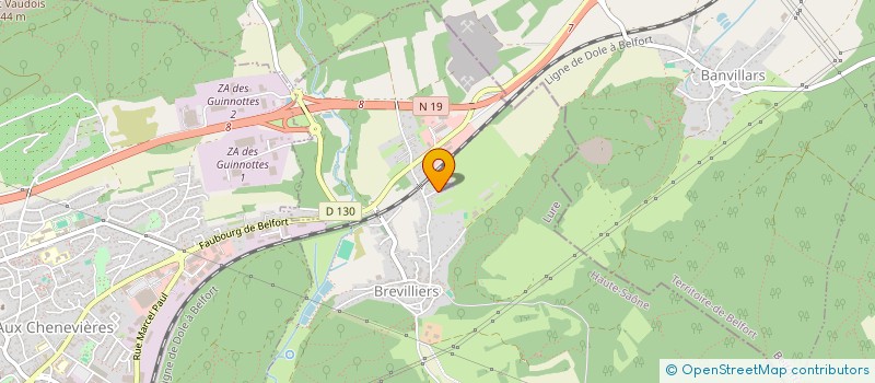 localisation de l'entreprise MONSIEUR DIMITRI GALVIN  BREVILLIERS