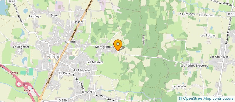 localisation de l'entreprise MONSIEUR DIMITRI GAMBEY  FEILLENS