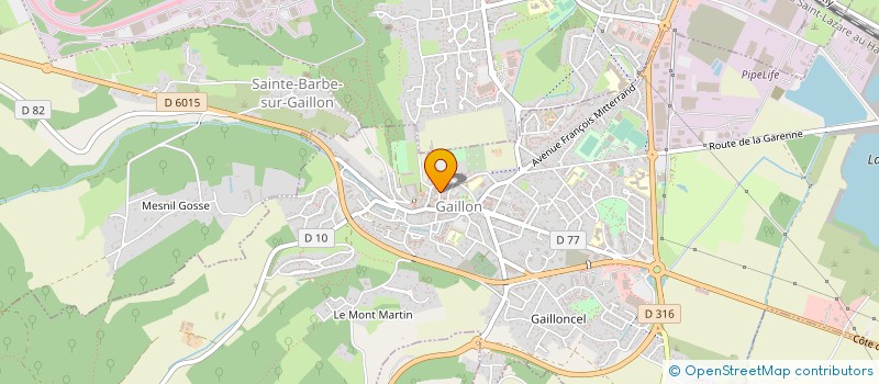 localisation de l'entreprise MONSIEUR DIMITRI GANDOURINE  GAILLON