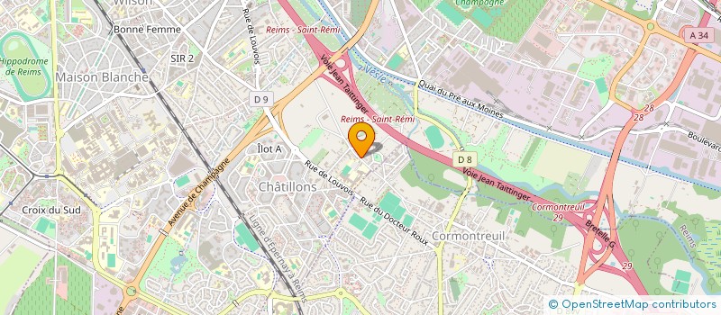 localisation de l'entreprise MONSIEUR DIMITRI GARNIER à REIMS
