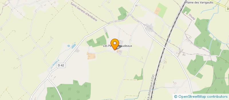 localisation de l'entreprise MONSIEUR DIMITRI GAUFRETEAU  SAINT-GENEST-D'AMBIERE