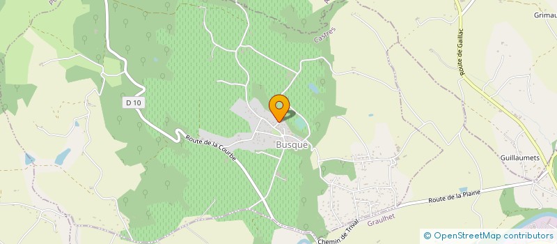 localisation de l'entreprise MONSIEUR DIMITRI GAUTRAND PIRES  BUSQUE