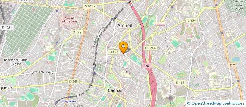 localisation de l'entreprise MONSIEUR DIMITRI GENIN à ARCUEIL
