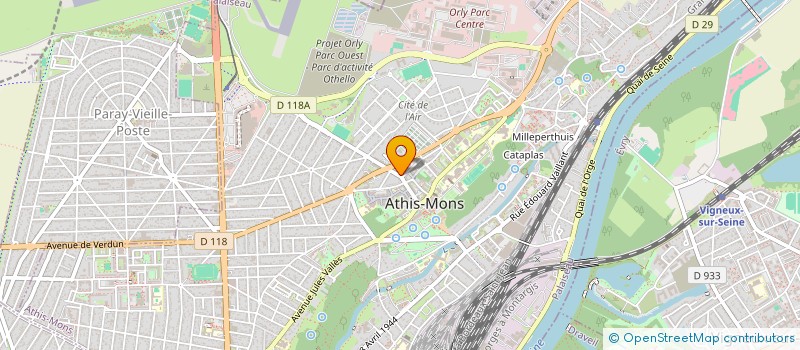 localisation de l'entreprise MONSIEUR DIMITRI GEORGE  ATHIS-MONS