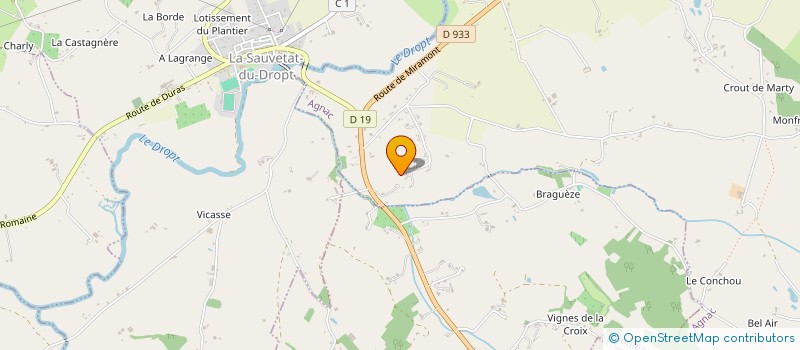 localisation de l'entreprise MONSIEUR DIMITRI GERVAIS  AGNAC