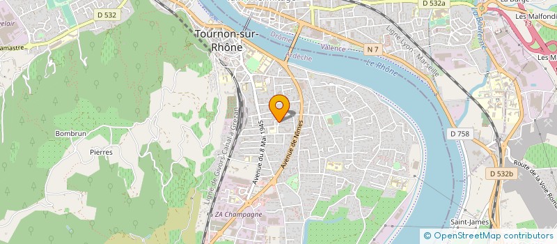 localisation de l'entreprise MONSIEUR DIMITRI GINET à TOURNON-SUR-RHONE