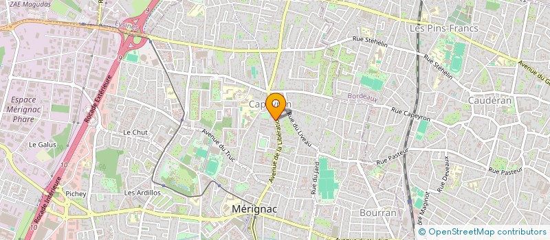 localisation de l'entreprise MONSIEUR DIMITRI GOURAUD  MERIGNAC