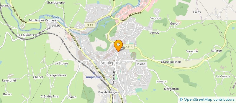 localisation de l'entreprise MONSIEUR DIMITRI GUEUGNON  AMPLEPUIS