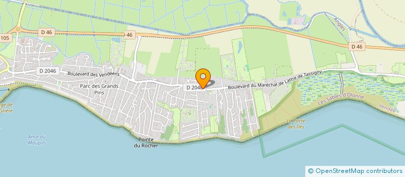 localisation de l'entreprise MONSIEUR DIMITRI GUICHETEAU à LA TRANCHE-SUR-MER
