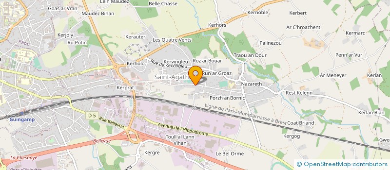 localisation de l'entreprise MONSIEUR DIMITRI HAMON à SAINT-AGATHON