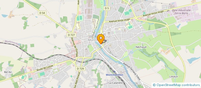 localisation de l'entreprise MONSIEUR DIMITRI HEBRAS  MONTMORILLON