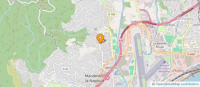 localisation de l'entreprise MONSIEUR DIMITRI HECTOR à MANDELIEU-LA-NAPOULE