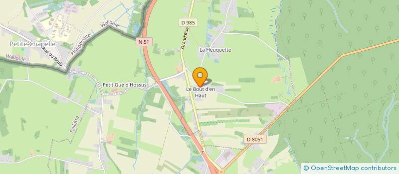 localisation de l'entreprise MONSIEUR DIMITRI HELIN  GUE-D'HOSSUS