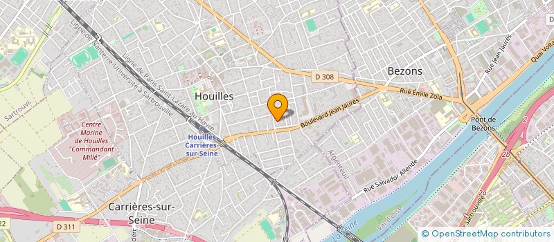 localisation de l'entreprise MONSIEUR DIMITRI HENCHOZ  HOUILLES