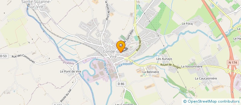 localisation de l'entreprise MONSIEUR DIMITRI HODEMOND  CONDE-SUR-VIRE