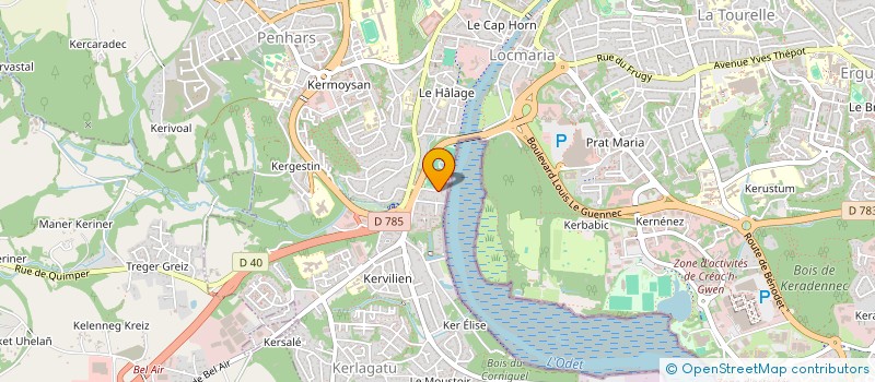 localisation de l'entreprise MONSIEUR DIMITRI HUBERT à QUIMPER