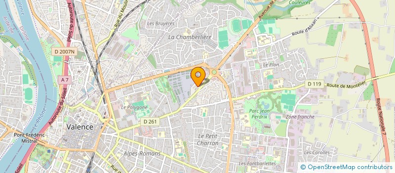 localisation de l'entreprise MONSIEUR DIMITRI JACOT à VALENCE
