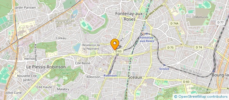 localisation de l'entreprise MONSIEUR DIMITRI JARDEL à FONTENAY-AUX-ROSES