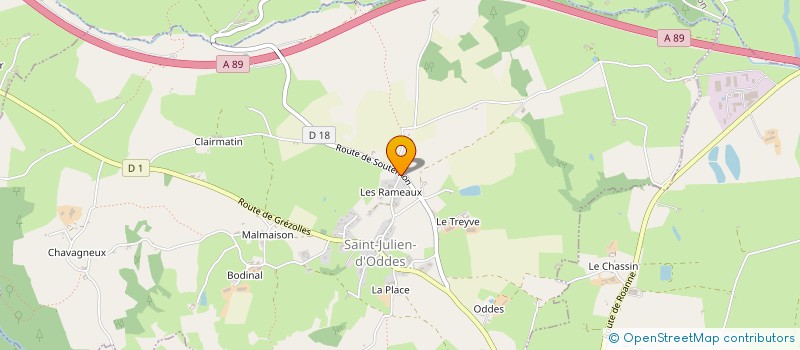 localisation de l'entreprise MONSIEUR DIMITRI JEOFFROY  SAINT-JULIEN-D'ODDES