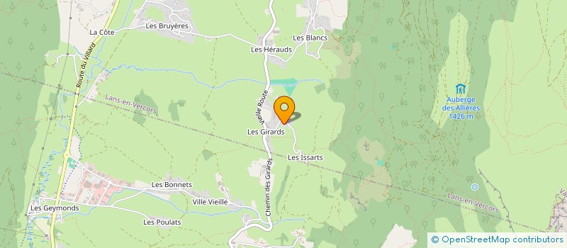 localisation de l'entreprise MONSIEUR DIMITRI JOLY  LANS-EN-VERCORS