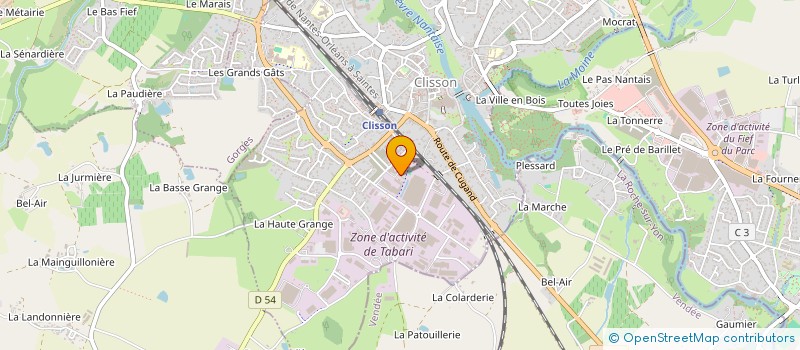 localisation de l'entreprise MONSIEUR DIMITRI JORDENS  CUGAND-LA-BERNARDIERE