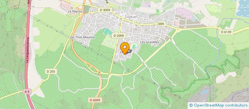 localisation de l'entreprise MONSIEUR DIMITRI JUTEL  SIGEAN