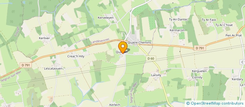 localisation de l'entreprise MONSIEUR DIMITRI KERSPERN  TELGRUC-SUR-MER