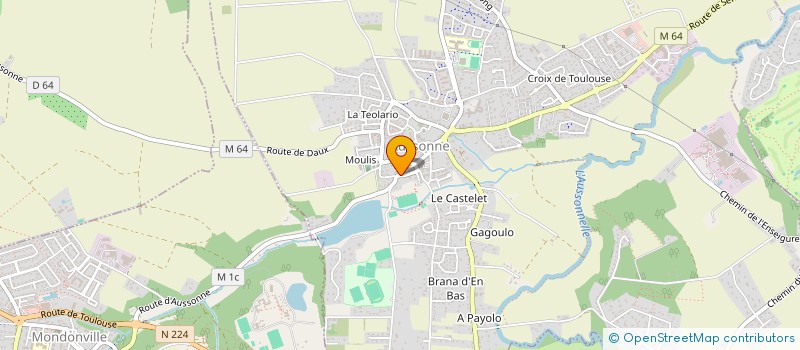 localisation de l'entreprise MONSIEUR DIMITRI LABORIE à AUSSONNE